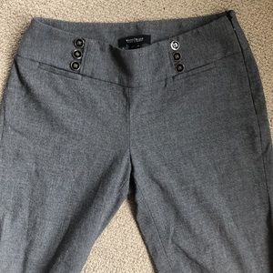 Grey Wide Leg Dress Pants WHBM